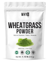 Bag of 100% pure whole-leaf wheatgrass powder (510g)
