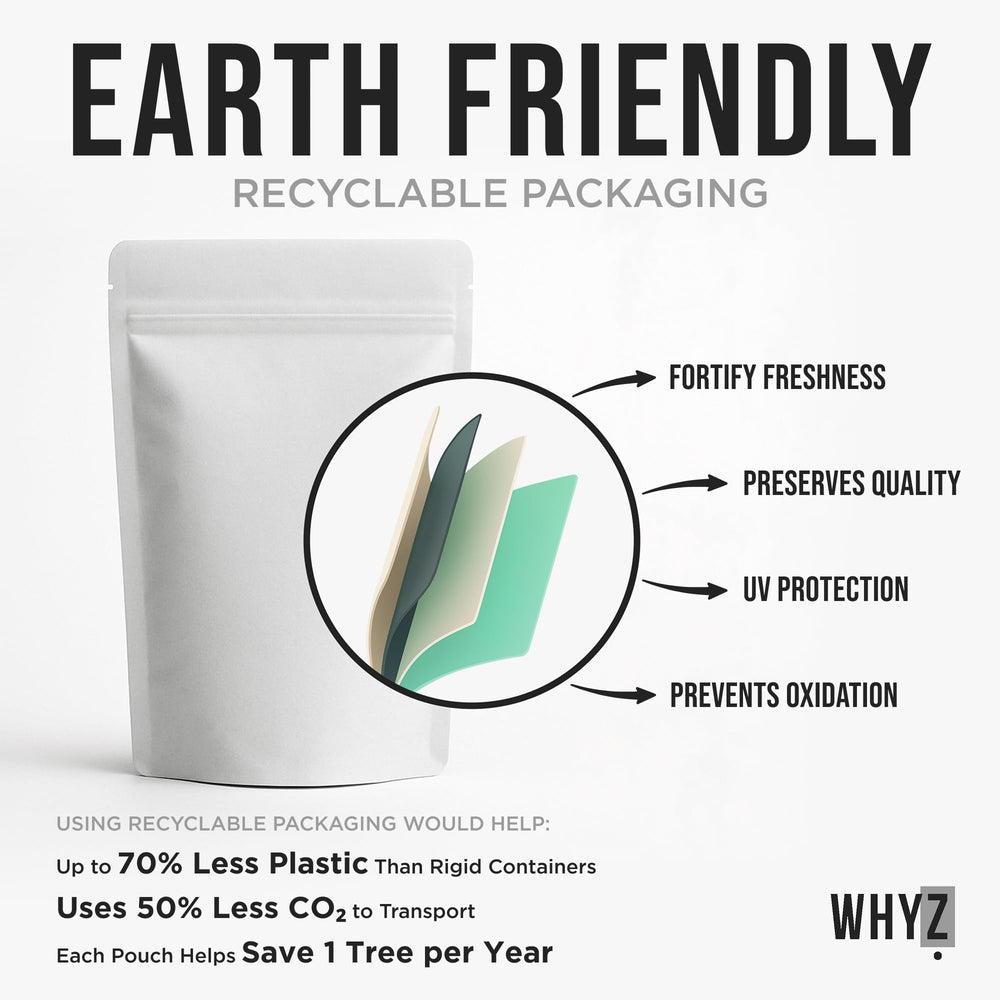 Label highlighting gluten free, vegan, and non-GMO