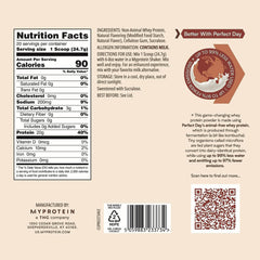 Shaker bottle with Whey Forward Cinnamon Cereal powder and scoop