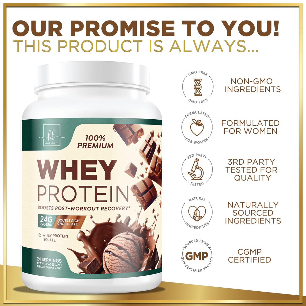 Gluten-free label on protein powder container