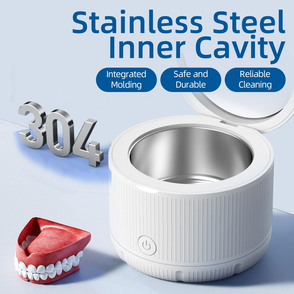 White compact design on a countertop