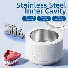 White compact design on a countertop