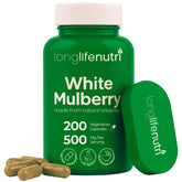 White Mulberry Leaf Extract 500mg bottle with label