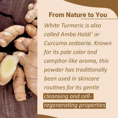 Packaging of White Turmeric Powder by mi nature 227g