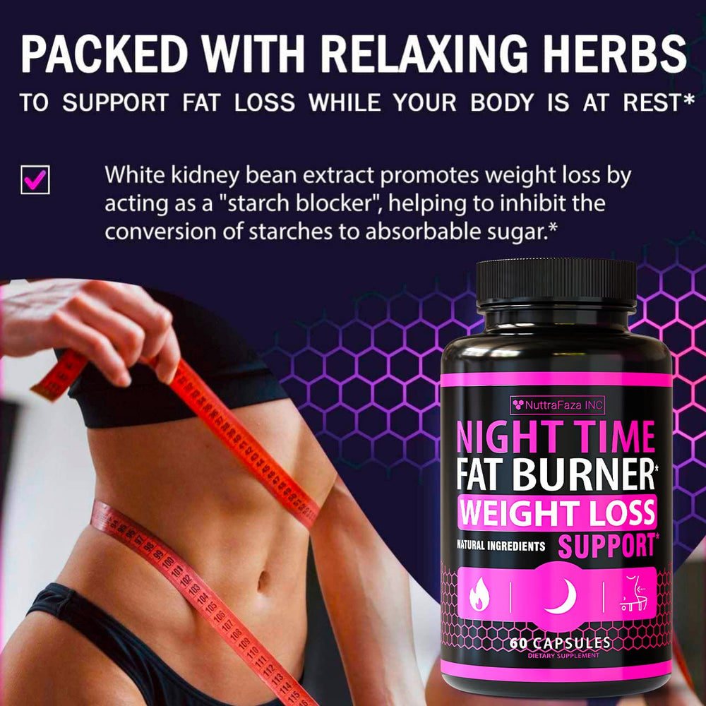 Close-up of white kidney bean carb blocker and Garcinia Cambogia ingredients