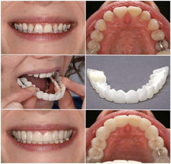 Person with a brighter smile after using the kit