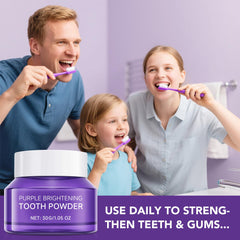 Whitening powder usage and application