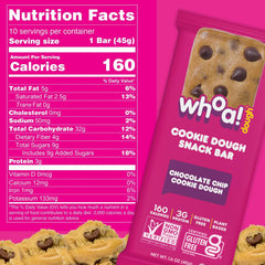 Whoa Dough sugar cookie bar features a soft texture and gluten-free, plant-based appeal.