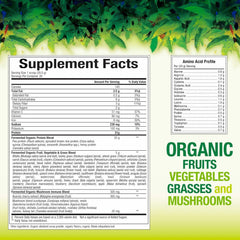 Back view of Whole Earth & Sea packaging showing supplement facts.