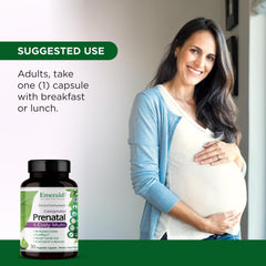 Whole-food blend ingredients illustration for prenatal vitamin