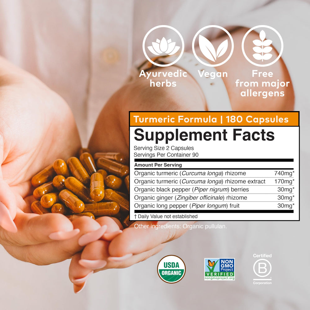 Whole-root turmeric visual representation