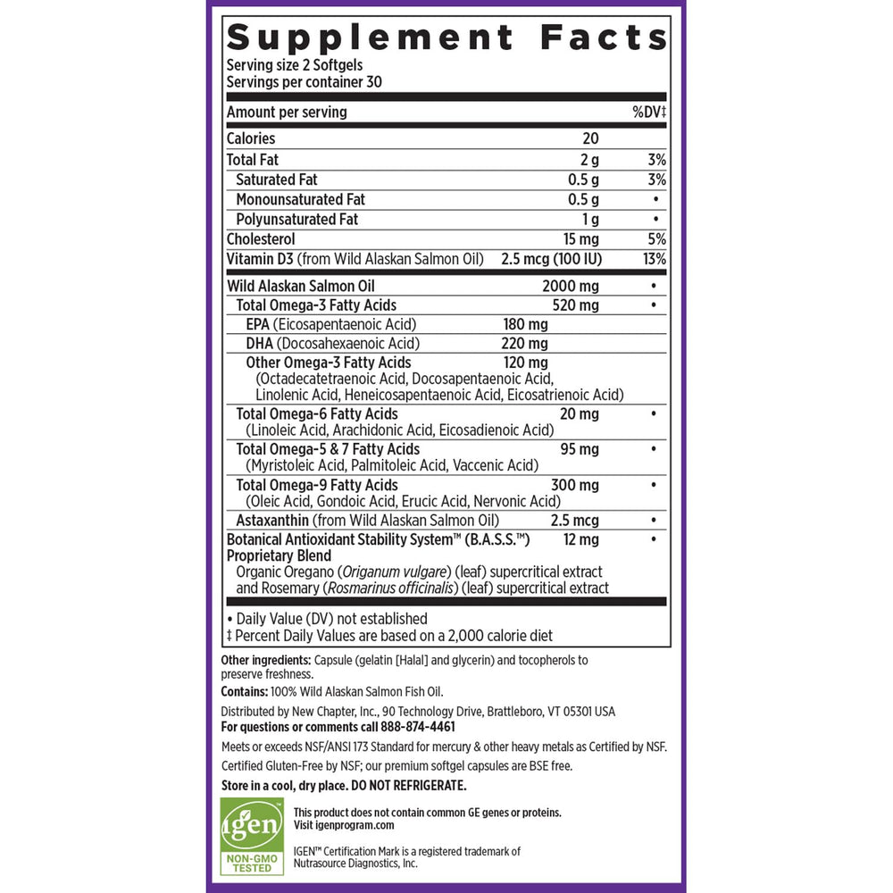 Vitamin D3 naturally occurring in Wholemega fish oil