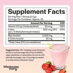 Wholesome Story mixed into smoothie glass demonstrating easy blending and daily use