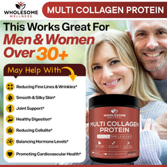 Wholesome Wellness cage-free chicken collagen sources for versatile daily use.