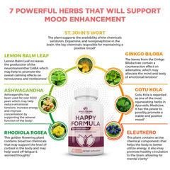 Illustration of the seven organic herbs