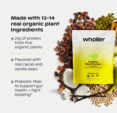 Wholier prebiotic fiber image emphasizing gut-friendly ingredients