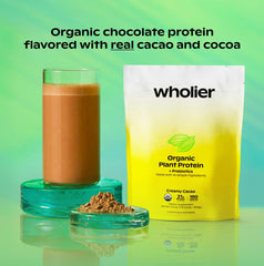 Wholier shake cup reveals creamy texture and smooth blend without chalkiness.