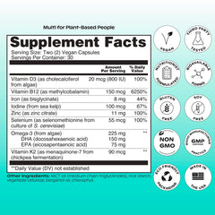 Two-capsule daily dose with citrus scent in glass bottle packaging