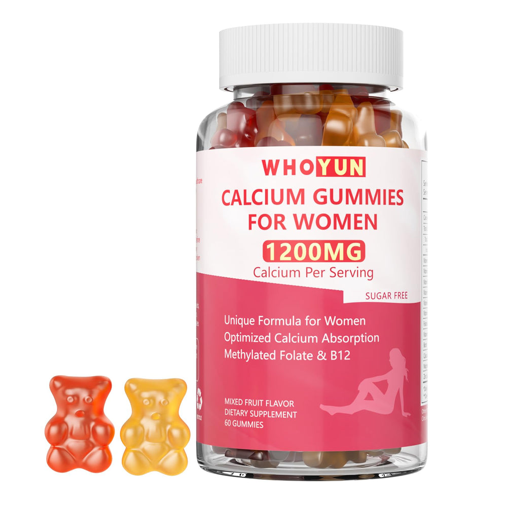 Whoyun Calcium Gummies for Women bottle front