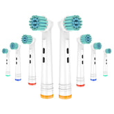 Whuppsi 8-pack replacement brush heads for Braun/Oral-B compatible handle