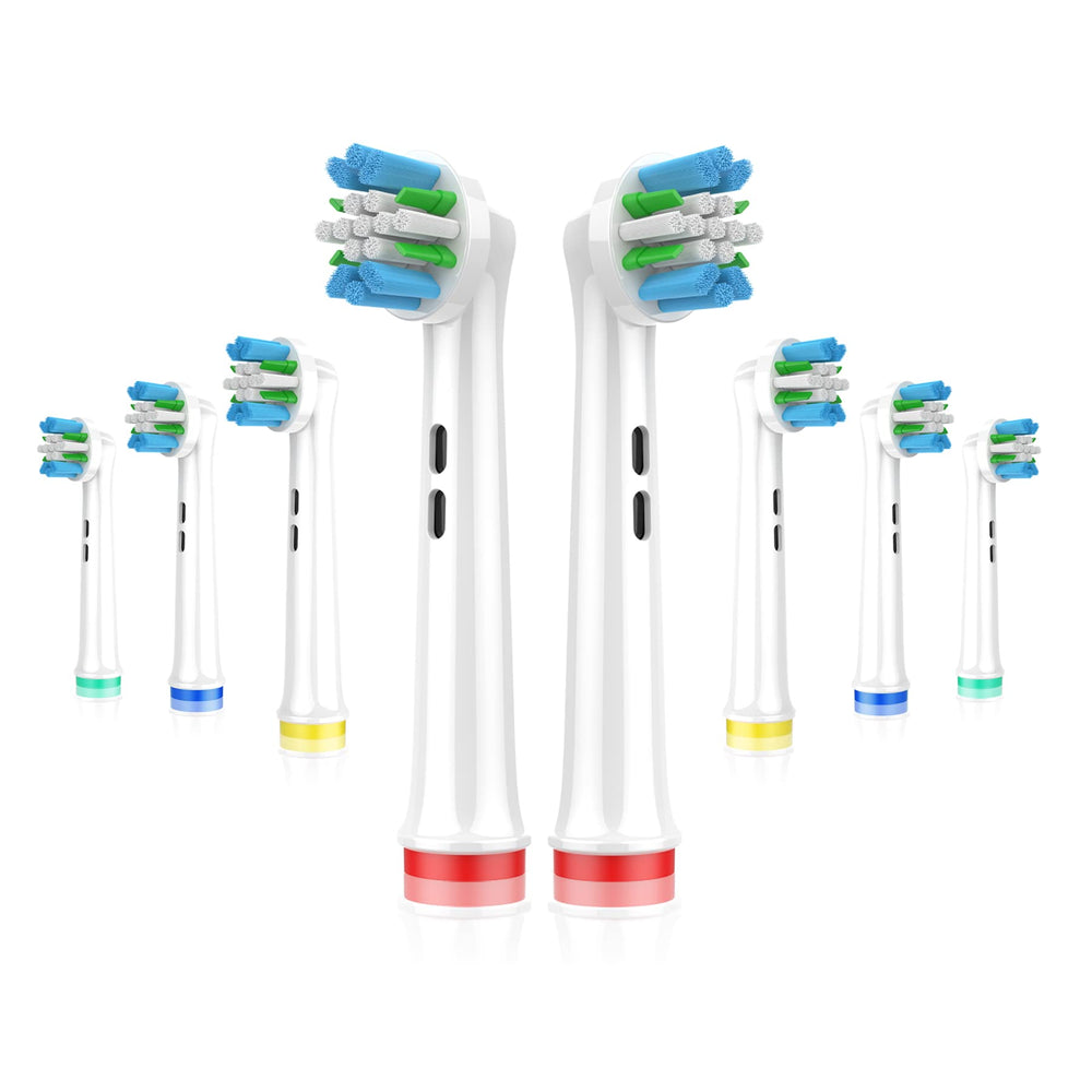 Whuppsi replacement toothbrush heads 8-pack – front view