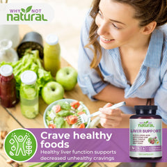 Product box packaging with Why Not Natural Liver Health Formula