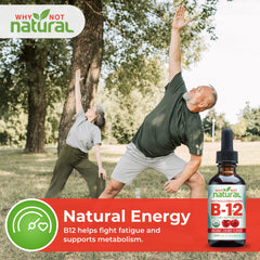 Why Not Natural B12 packaging and product information
