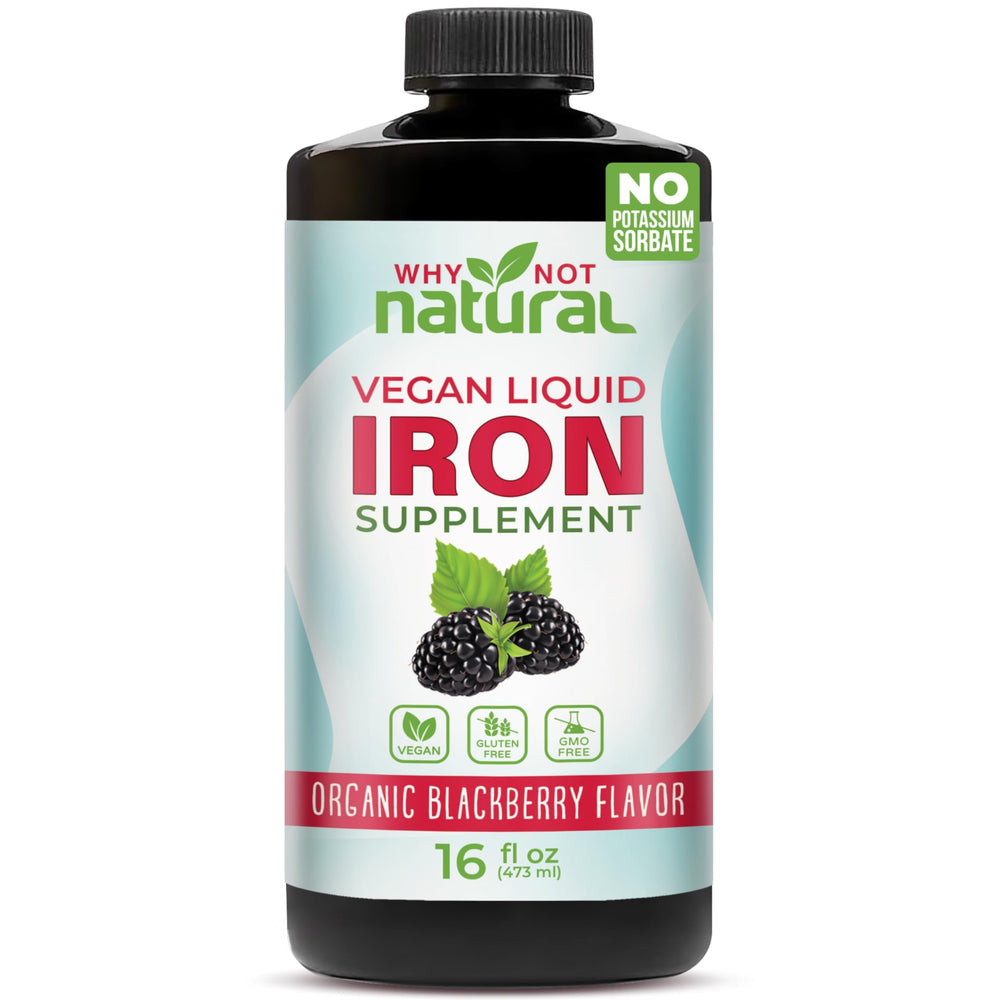Why Not Natural Liquid Iron Supplement bottle – 16 oz