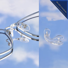 Wide compatibility silicone nose pads for various frames