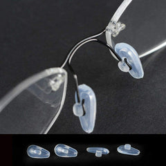 Push-in nose pads suitable for a wide range of glasses