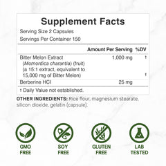 15:1 wild bitter melon fruit extract with Berberine HCL