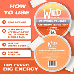 Nicotine-free caffeine pouches by Wild – energy pouches