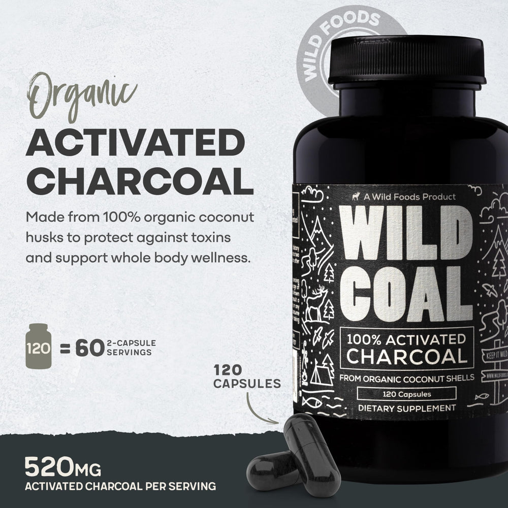Coconut shells used to produce activated charcoal capsules