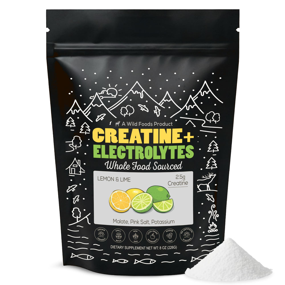 Front hero image of Wild Foods Creatine + Electrolytes Powder Lemon & Lime 8 oz