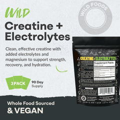 Serving scoop of Wild Foods Creatine + Electrolytes powder