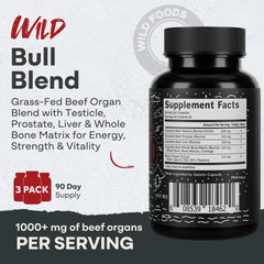 Close-up of grass-fed beef liver and organ capsules