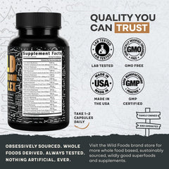 Close-up of the organic mushroom blend used in the supplement