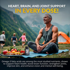 Graphic illustrating EPA, DHA, and DPA triple-strength omega-3