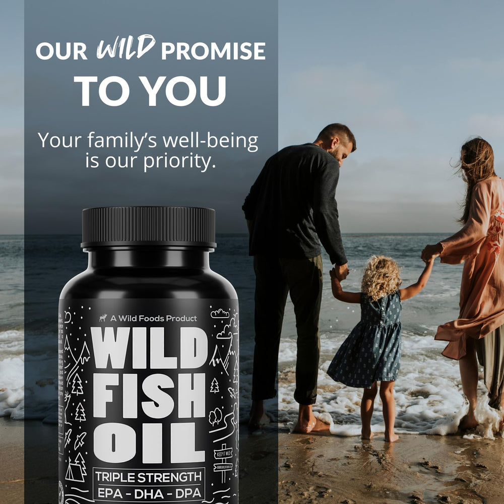 Concept image of wild-caught source for Wild Foods Omega-3 Fish Oil