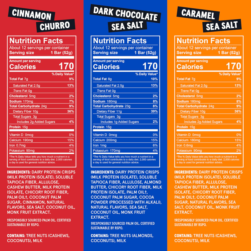 Wild Fox protein bar cinnamon churro closeup highlights warming spice flavor.