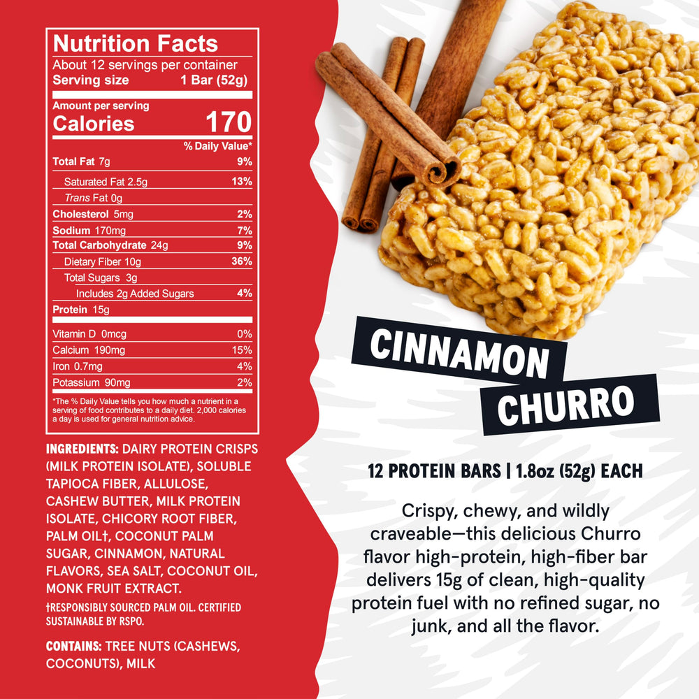 Wild Fox Cinnamon Churro pack highlighting clean nutrition and keto-friendly snack