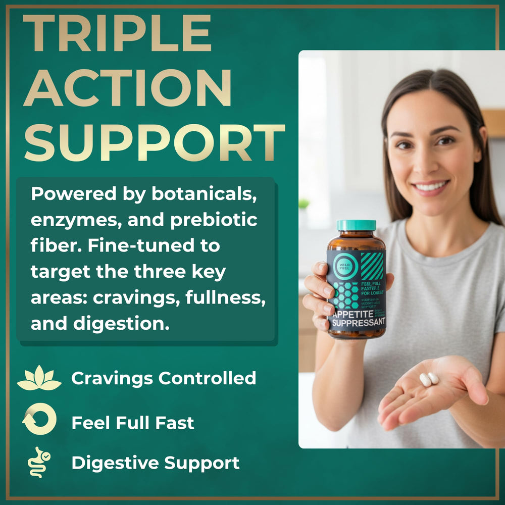 Wild Fuel Garcinia cambogia visual showcases natural appetite management ingredient.