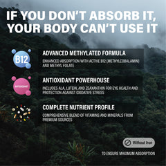 Wild Methylated Multivitamin bottle on a wooden surface.