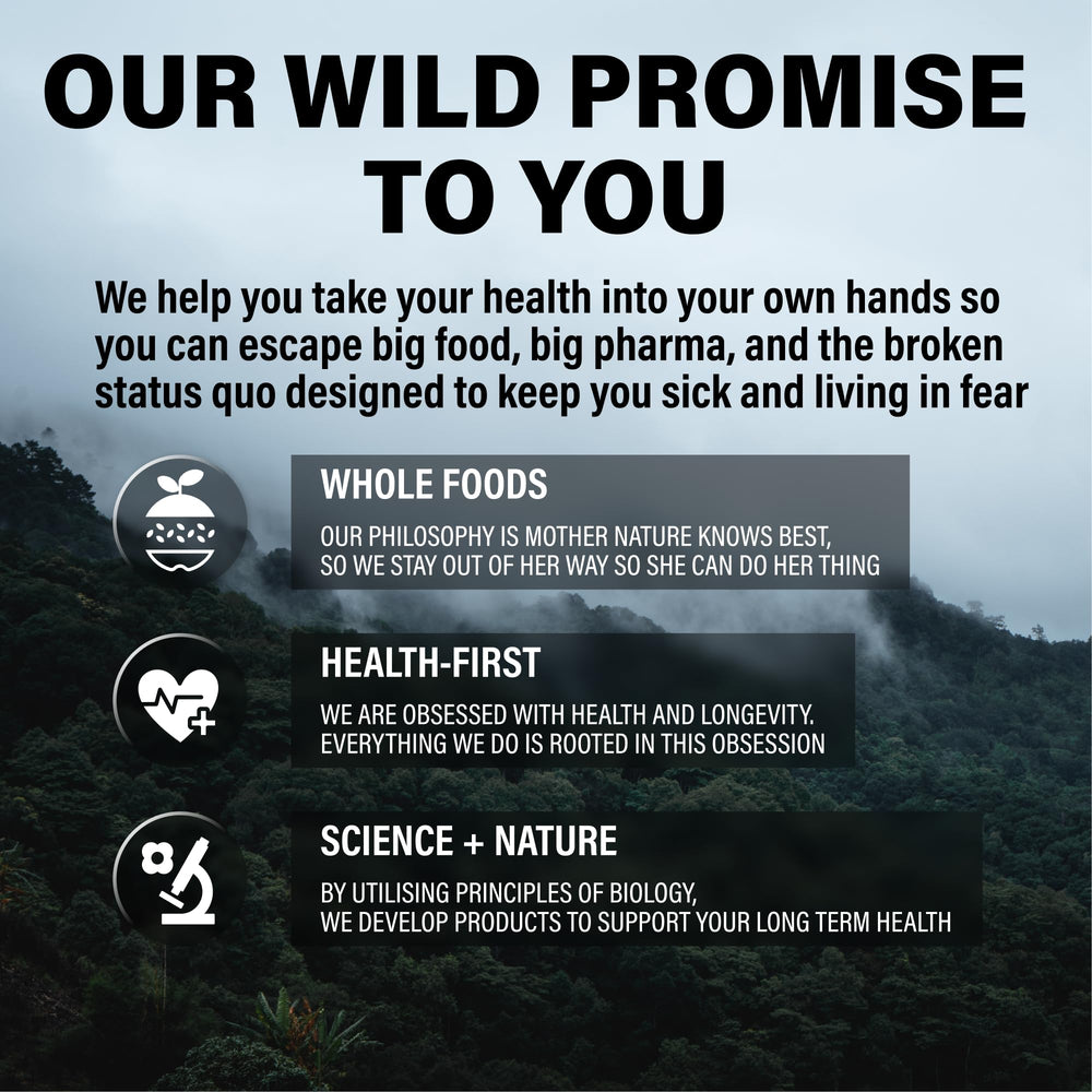 Wild Methylated Multivitamin bottle placed on a wooden surface.