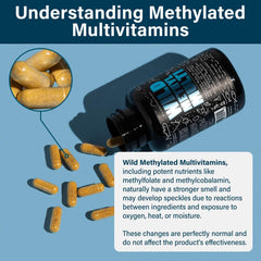 Ingredients panel for Wild Methylated Multivitamin