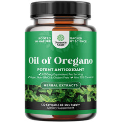 Wild oregano oil softgels bottle - 120 count hero image
