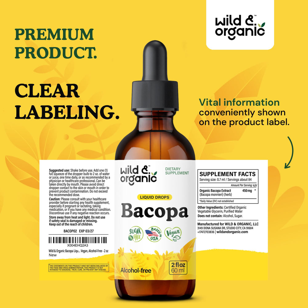 Lifestyle image of bacopa tincture being used