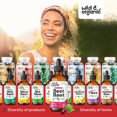 Alcohol-free glycerin-based beet root extract bottle