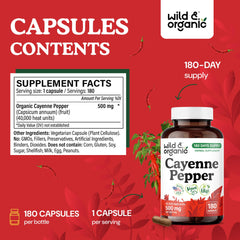 Close-up of cayenne pepper capsules