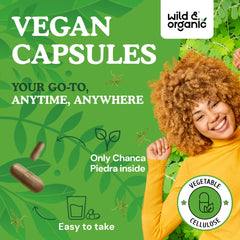 Ingredients and labeling for Wild & Organic Chanca Piedra